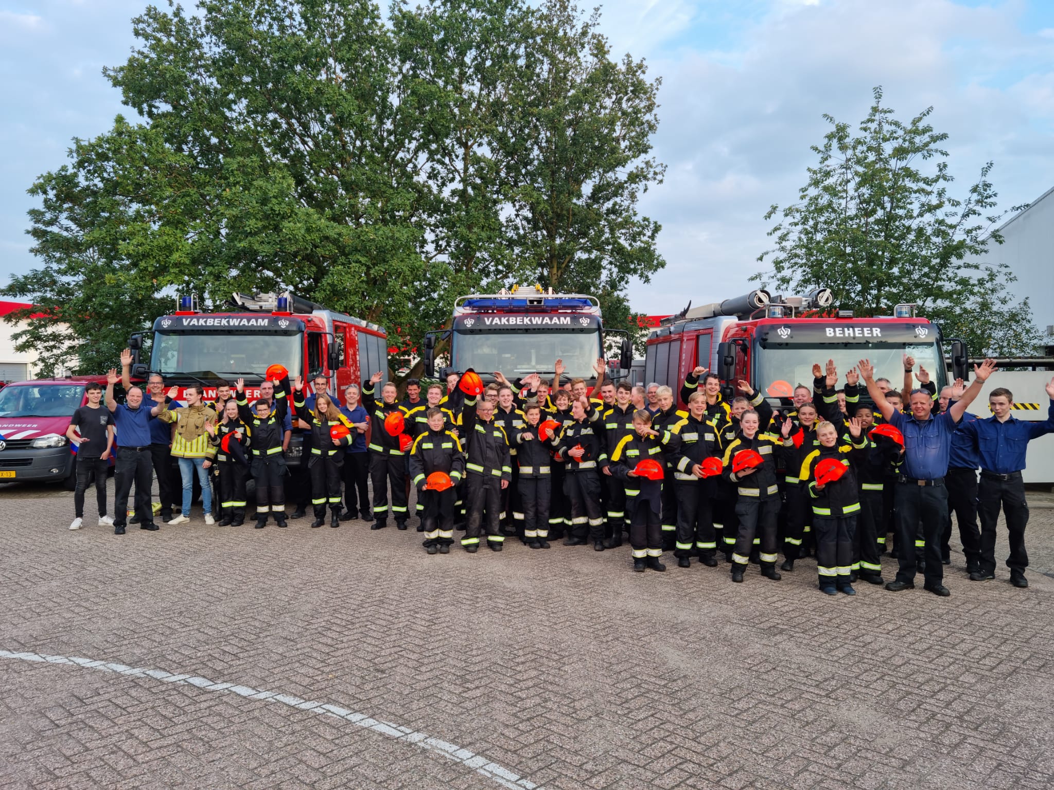 alle jeugdbrandweerleden en leiders